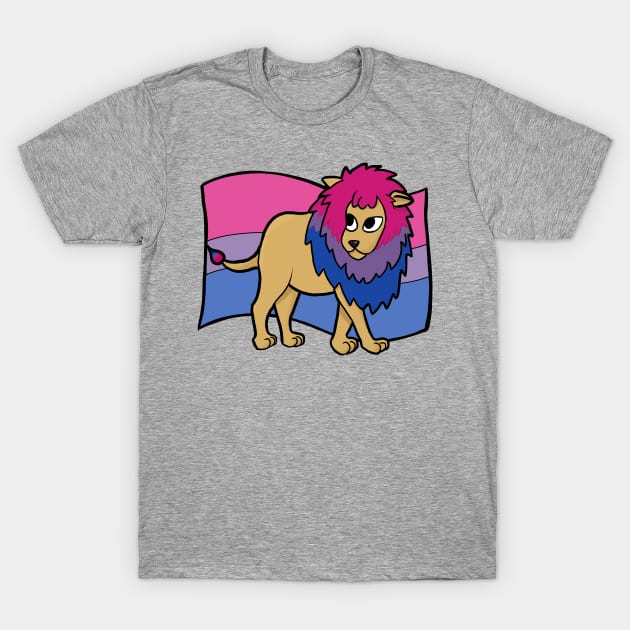 Bisexual Pride Lion T-Shirt by marzipanpond